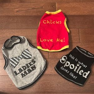 Pack of 3, puppy shirts.